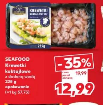 Krewetki koktajlowe z dodaną wodą Seafood
