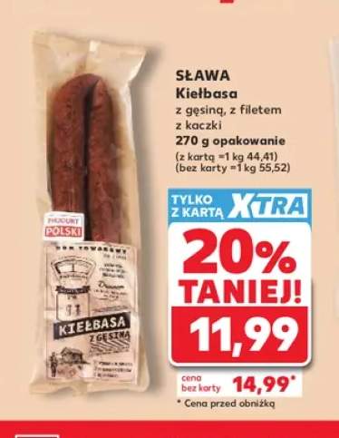 Kiełbasa z gęsiną Sława +1 wariant