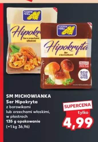 Ser Hipokryta z borowikami w plastrach SM Michowianka +1 wariant