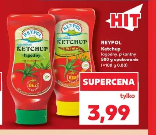 Ketchup łagodny Reypol +1 wariant
