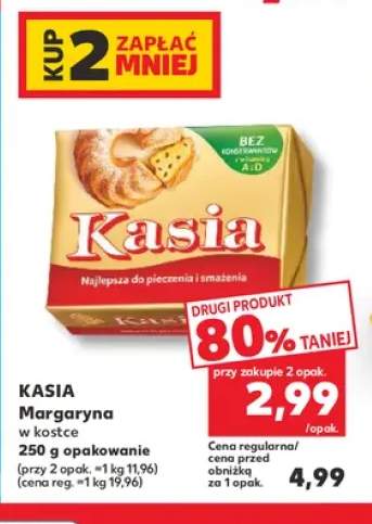 Margaryna w kostce Kasia
