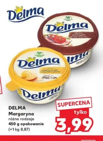 Margaryna do kanapek Delma +2 warianty