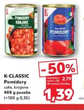 Pomidory całe K-Classic +1 wariant