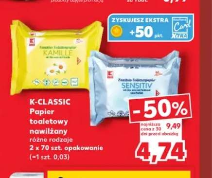 Papier toaletowy nawilżany 2-pak K-Classic