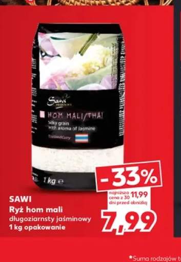 Ryż hom mali długoziarnisty jaśminowy Sawi