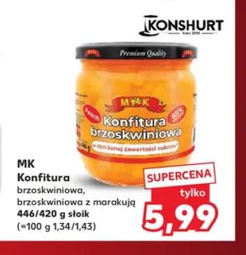 Konfitura brzoskwiniowa MK +1 wariant