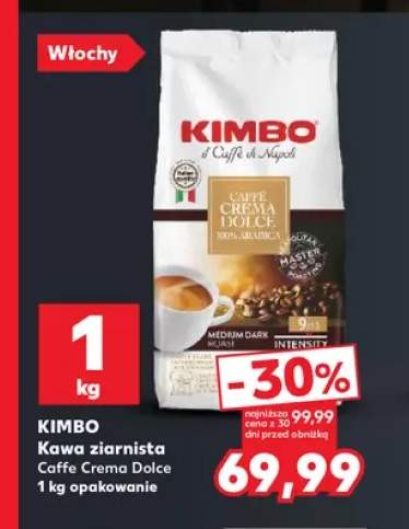Kawa ziarnista Caffe Crema Dolce Kimbo