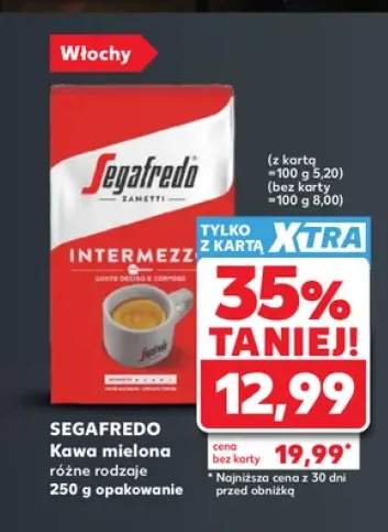 Kawa mielona różne rodzaje Segafredo