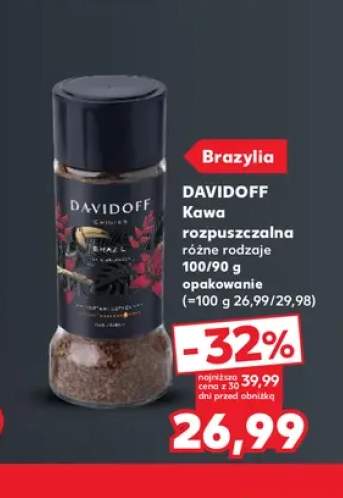 Kawa rozpuszczalna różne rodzaje Davidoff