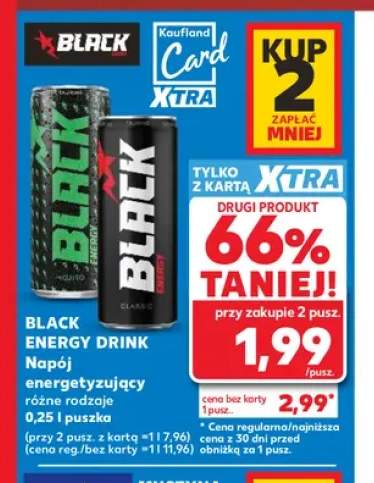 Napój energetyzujący Black Energy Drink mojito +1 wariant