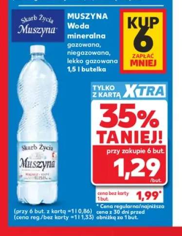 Woda mineralna gazowana Muszyna Skarb Życia +2 warianty