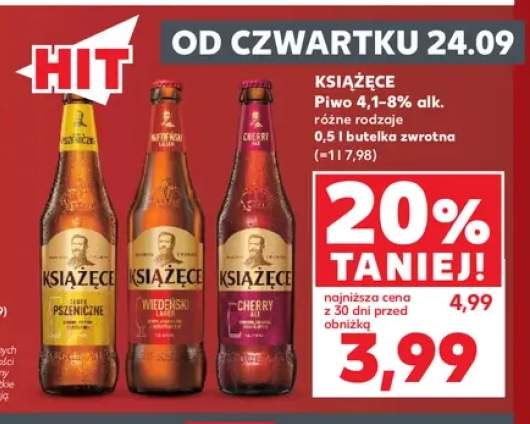 Piwo Książęce Złote Pszeniczne +2 warianty