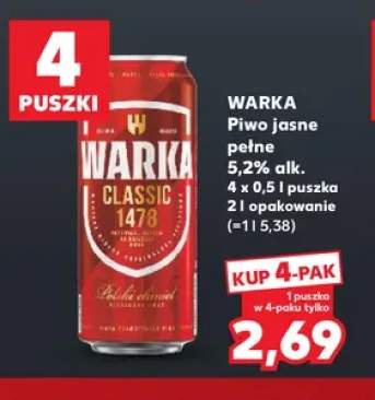 Piwo Warka 4-pak