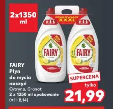 Płyn do mycia naczyń Fairy Cytryna 2-pak +1 wariant