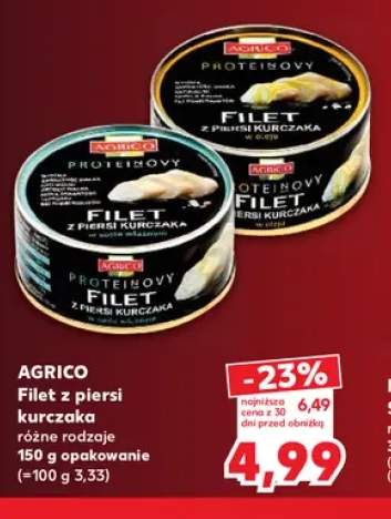 Filet z piersi kurczaka w oleju Agrico +3 warianty