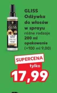Odżywka do włosów w sprayu różne rodzaje Gliss