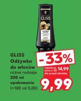 Odżywka do włosów różne rodzaje Gliss