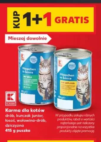 Karma dla kotów drób K-Classic +4 warianty