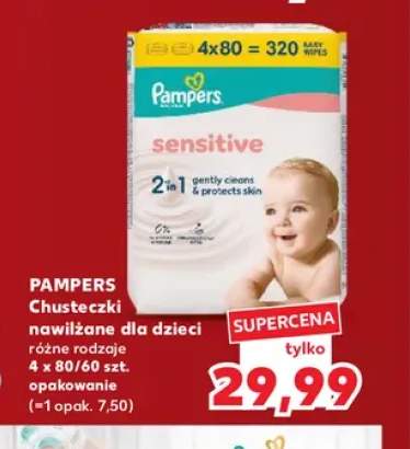 Chusteczki nawilżane dla dzieci Pampers 4-pak