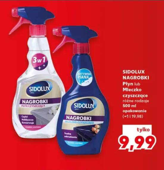 Mleczko czyszczące Sidolux Nagrobki +1 wariant