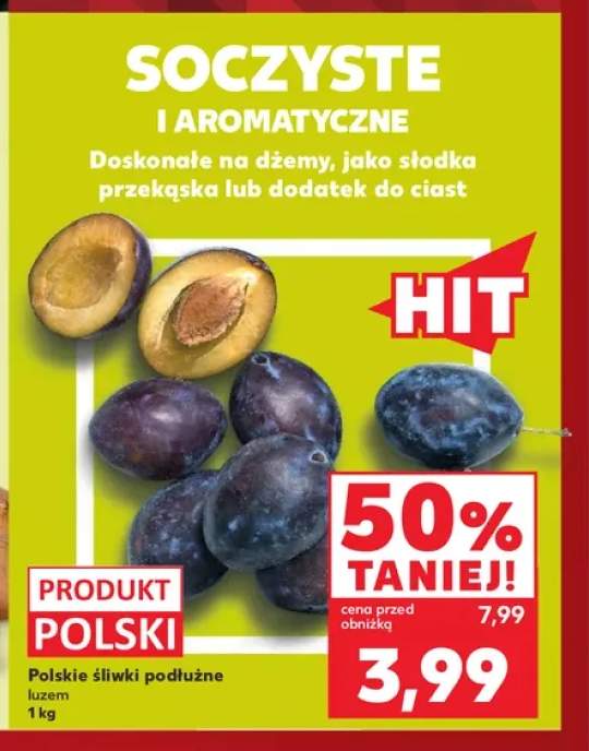 Polskie śliwki podłużne