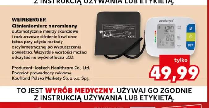 Ciśnieniomierz naramienny Weinberger
