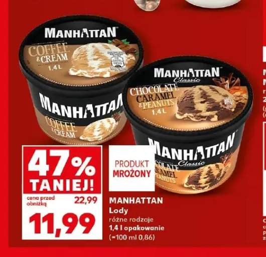 Lody Manhattan Coffee & Cream +1 wariant