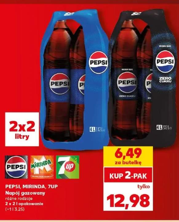 Napój gazowany Pepsi 2-pak +2 warianty