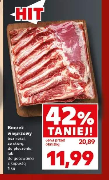 Boczek wieprzowy bez kości ze skórą