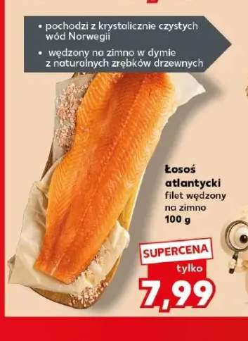 Łosoś atlantycki filet wędzony na zimno