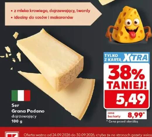 Ser Grana Padano dojrzewający