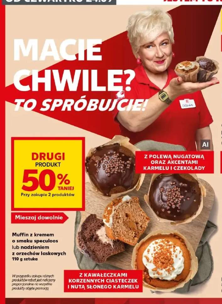 Muffin z kremem o smaku speculoos +1 wariant