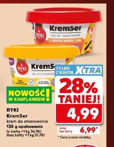 KremSer krem do smarowania z papryką słodką i chili Ryki +1 wariant