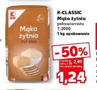 Mąka żytnia pełnoziarnista T-2000 K-Classic