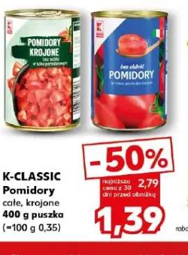 Pomidory całe K-Classic +1 wariant