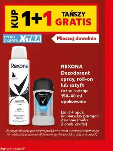 Dezodorant spray Rexona +2 warianty