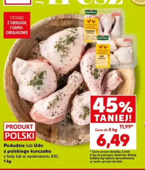 Podudzie z polskiego kurczaka z lady lub w opakowaniu XXL +1 wariant
