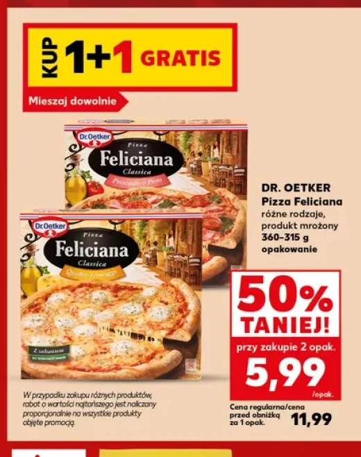 Pizza Feliciana Classica Prosciutto e Pesto Dr. Oetker +1 wariant