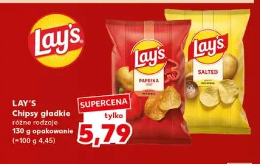 Chipsy gładkie paprykowe Lay's +1 wariant