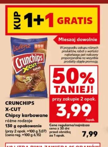 Chipsy karbowane Crunchips X-Cut