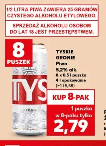 Piwo Tyskie Gronie 8-pak 500 ml