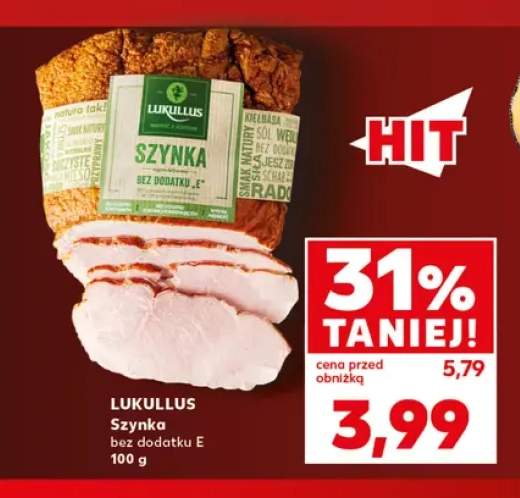 Szynka bez dodatku E Lukullus