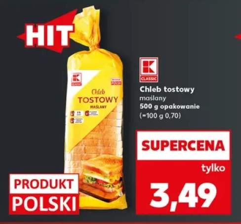 Chleb tostowy maślany K-Classic