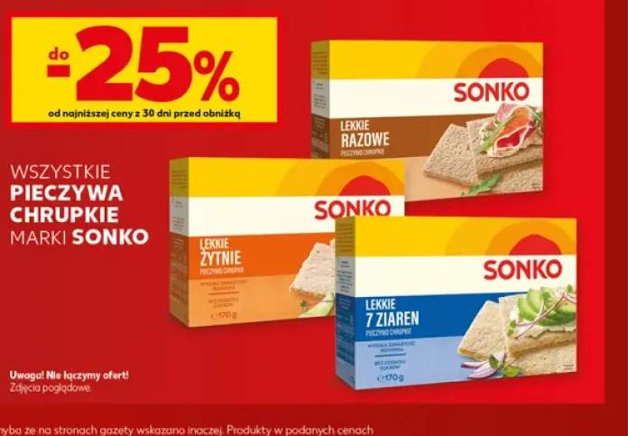 Pieczywa chrupkie marki Sonko +3 warianty