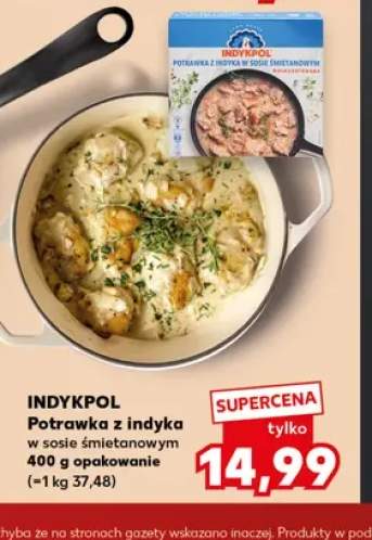 Potrawka z indyka w sosie śmietanowym Indykpol