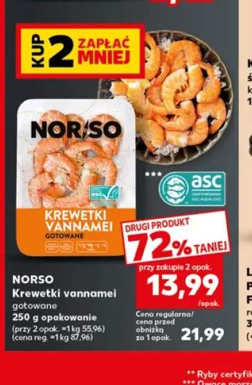 Krewetki vannamei gotowane Norso