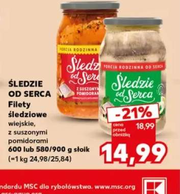 Filety śledziowe wiejskie Śledzie od Serca +1 wariant