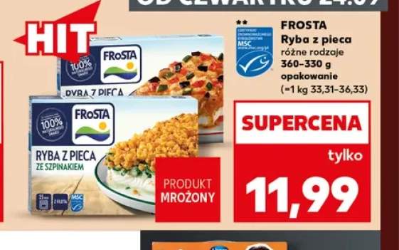 Ryba z pieca ze szpinakiem Frosta +1 wariant