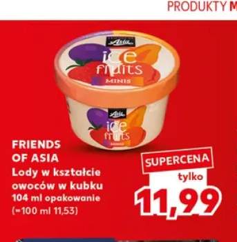 Lody w kształcie owoców w kubku Friends of Asia