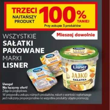 Sałatki pakowane marki Lisner +3 warianty
